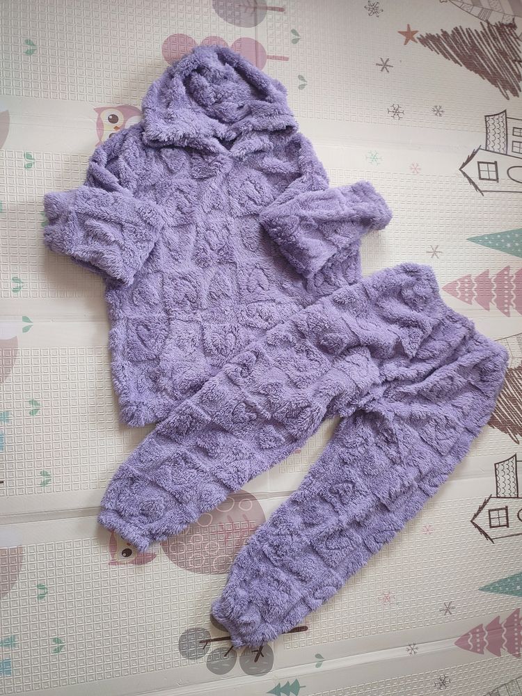 Warm Lavender Fleece Set