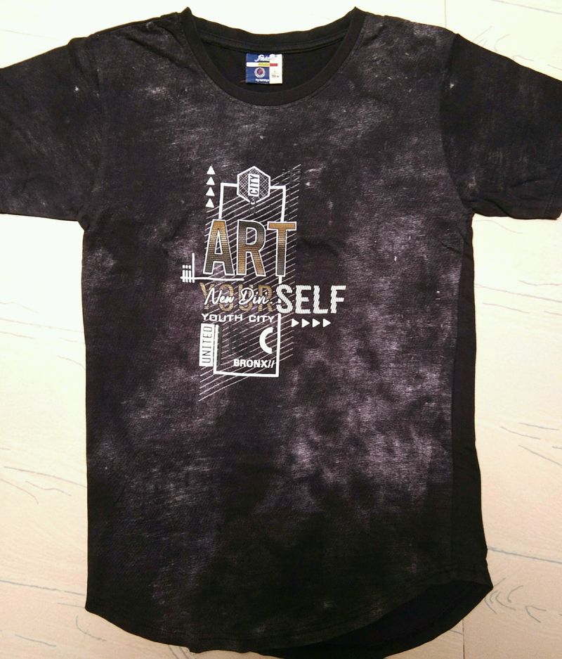 Printed Black T-shirt