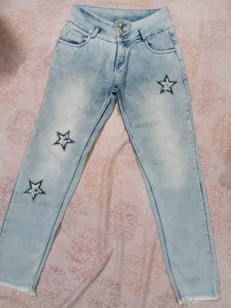 Sky Blue Women Jeans