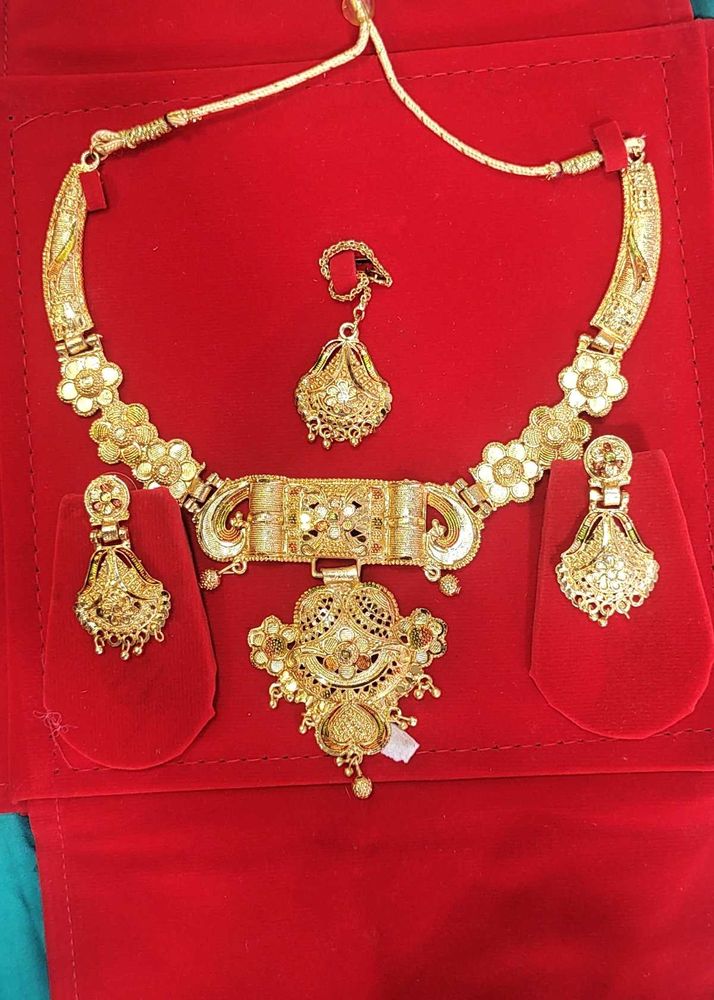 Gold Plated Necklace For Party Wear