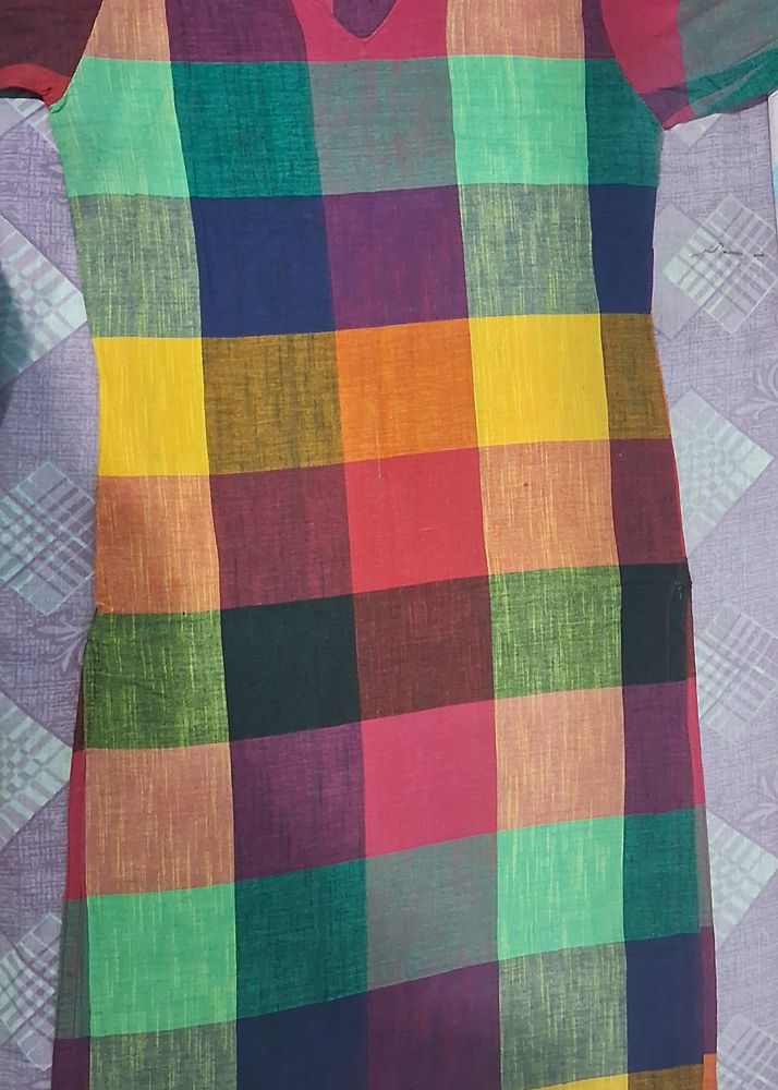 Cotton Multicolor Kurti