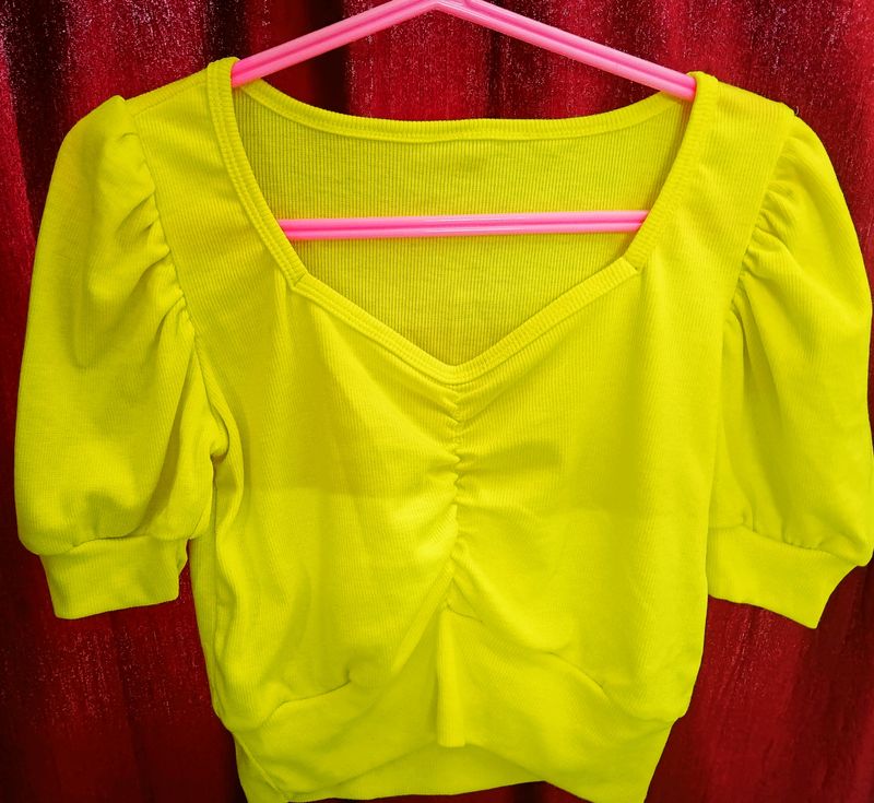 Neon Crop Top Freesize (32/34/36)