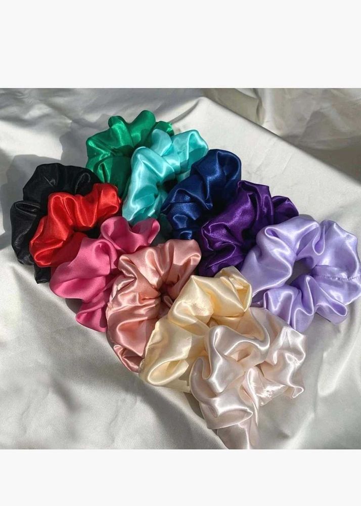 Premium Satin Scrunchies For Daily Use