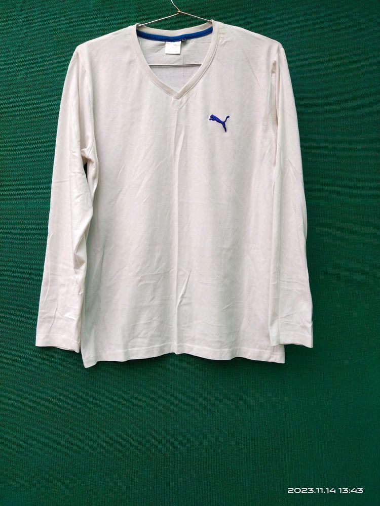 full Sleeve White T Shirt For Men