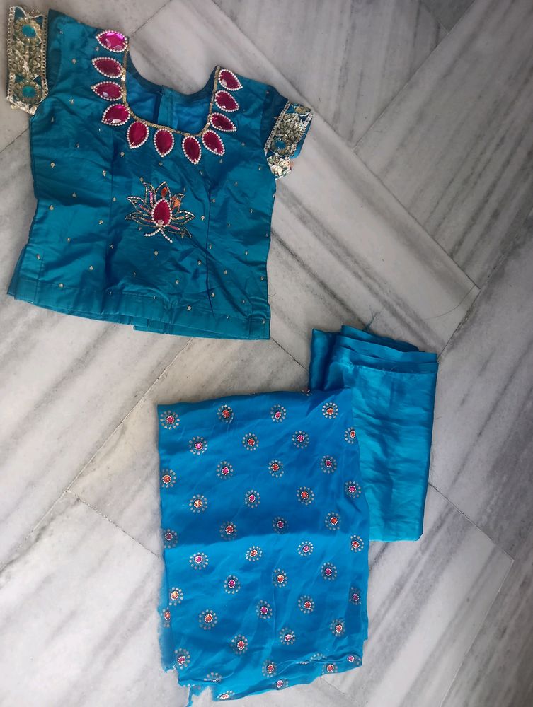 Kids Embroided Lehanga Choli