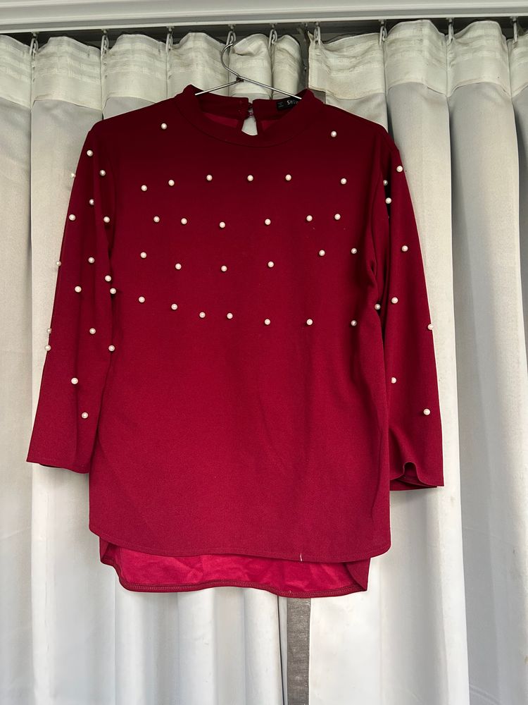 Pearl Design Maroon Top