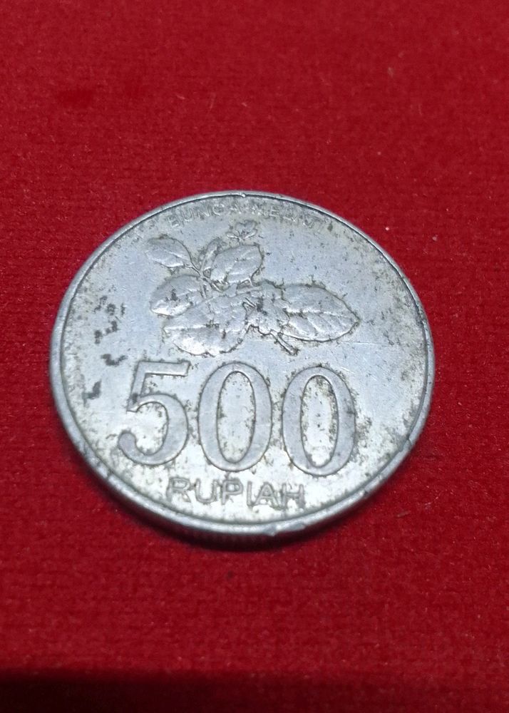 Indonesia Currency 500 Rupiya Coin