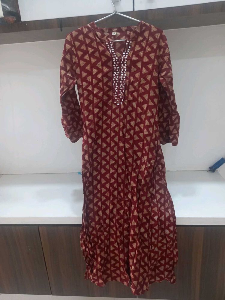 Maroon Kurti