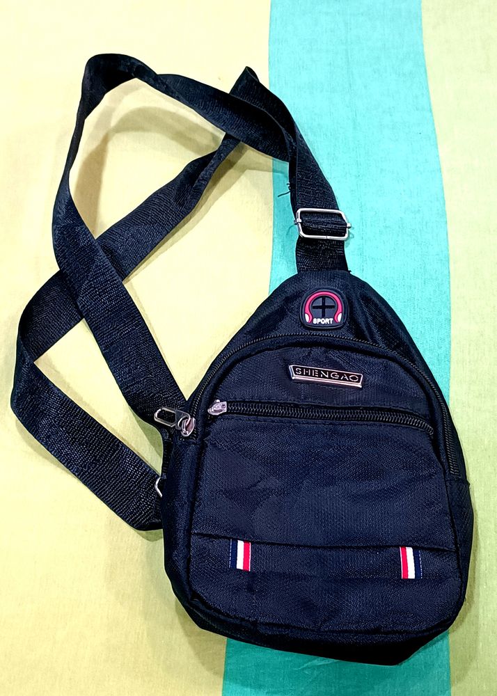 Small Chest Black BagPack