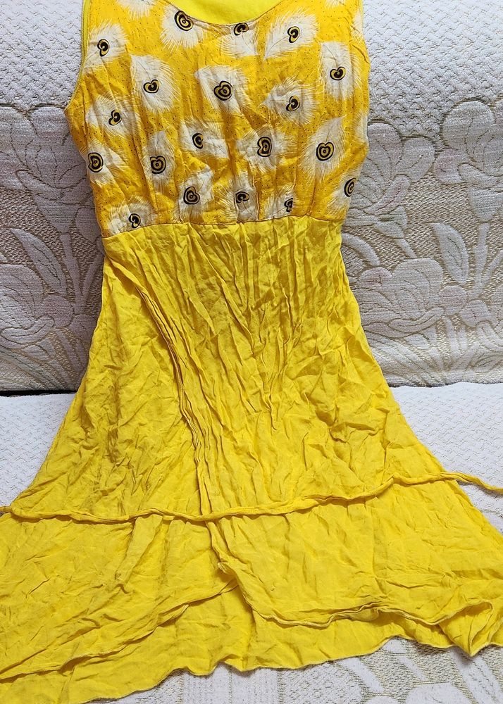 Yellow Colur Dress