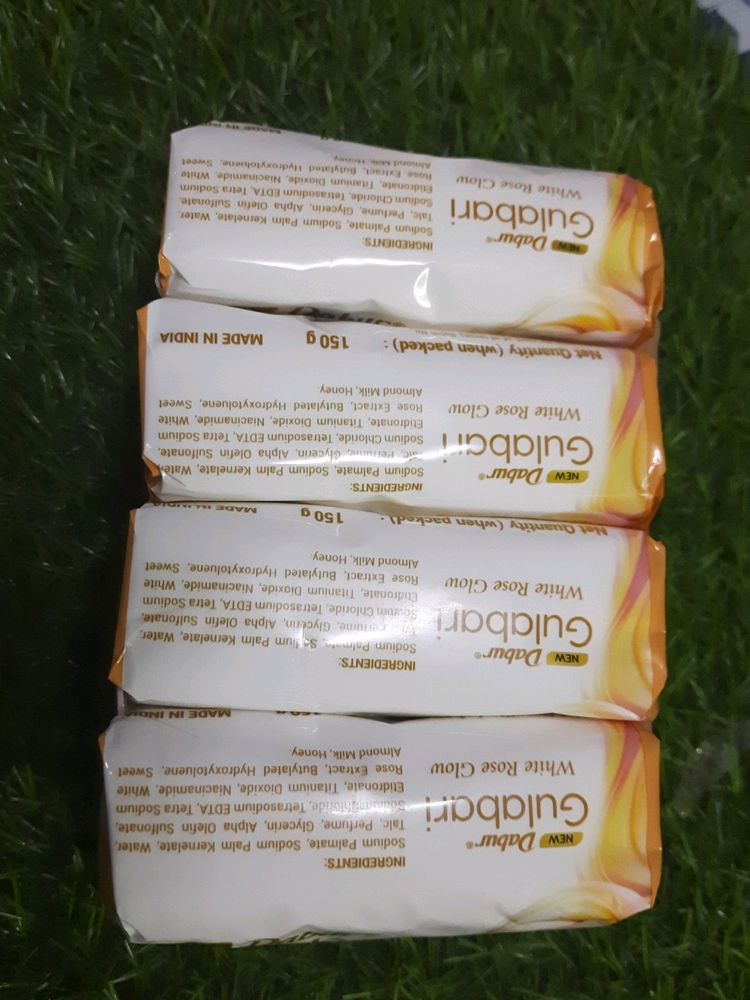 💥 Dabur Gulabari White Rose Glow Soap 150g×4