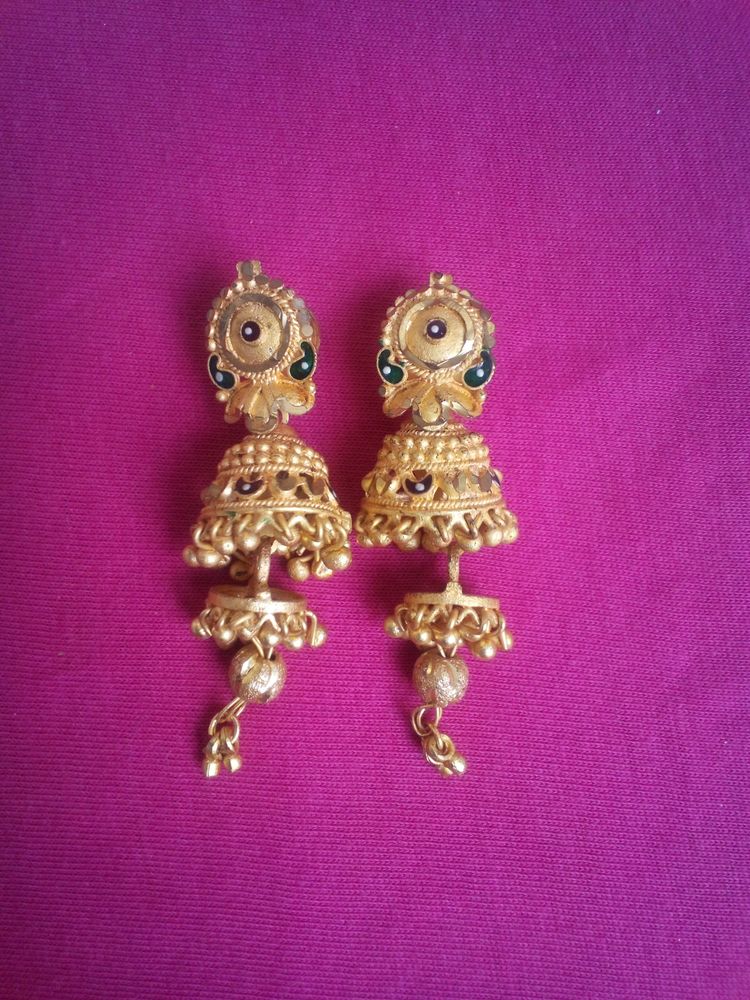 New Double Layer Jhumki Unused