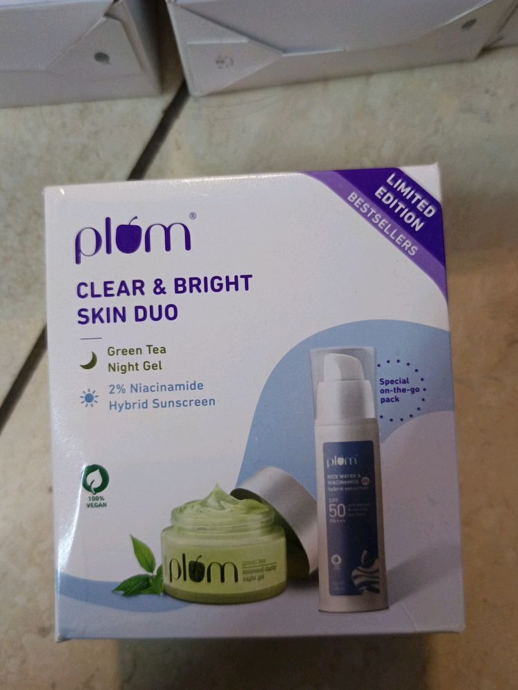 SEALED PACK PLUM NIGHT GEL + SPF COMBO