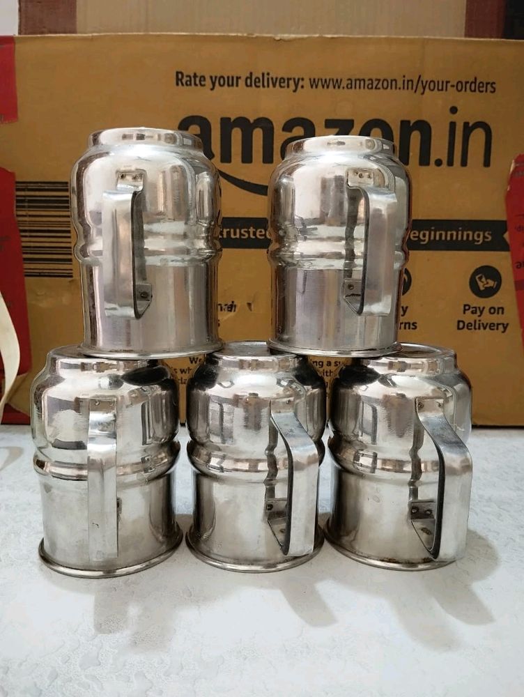 Stainless Steel Cups Set With Bottle