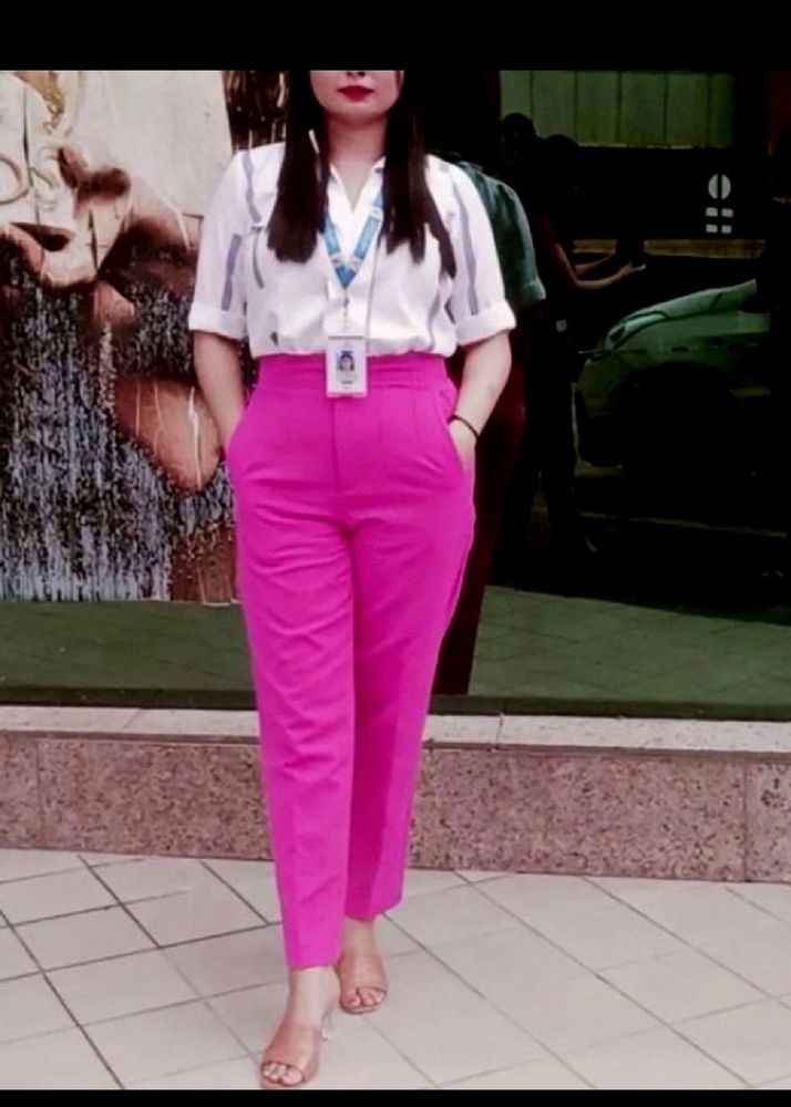 Zara Fushia Trouser