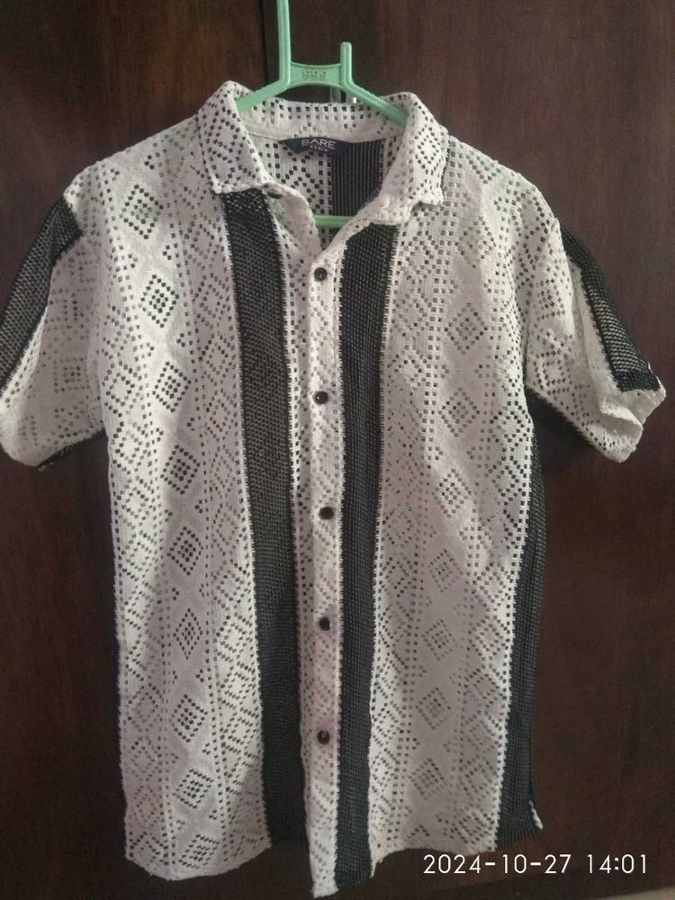 New Men's High Quality Net Nit shirt