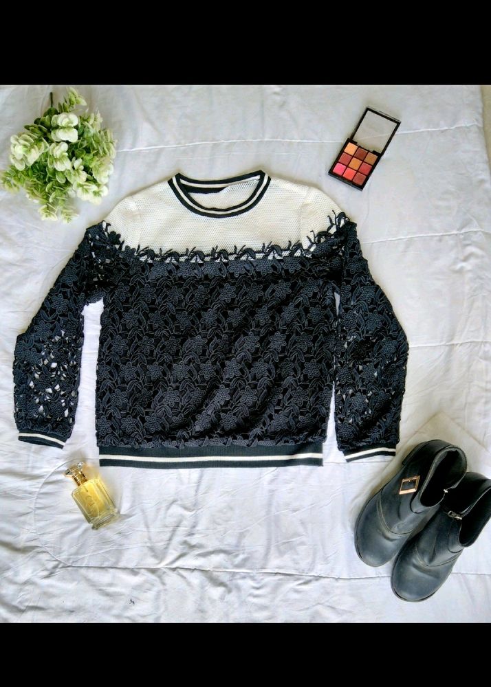 Black White Sweatshirt