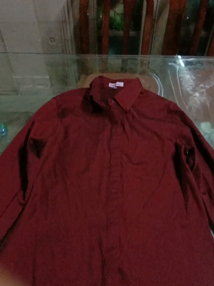 Maroon Shirt For Girls