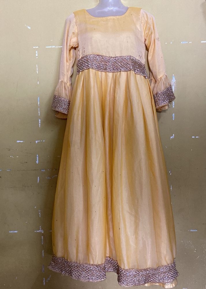 Yellow Bell Sleeve Gown Used