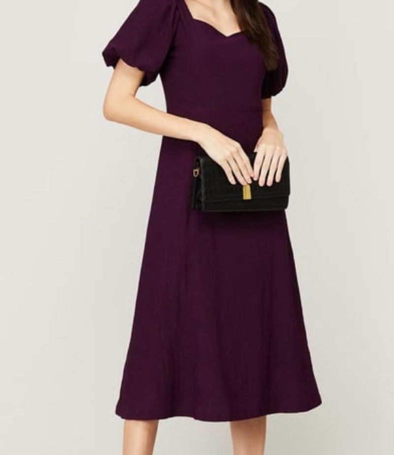 Code By Lifestyle Purple Midi Dress