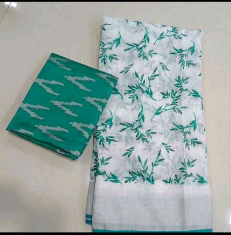 Linen Cotton Saree 1🤩🥰