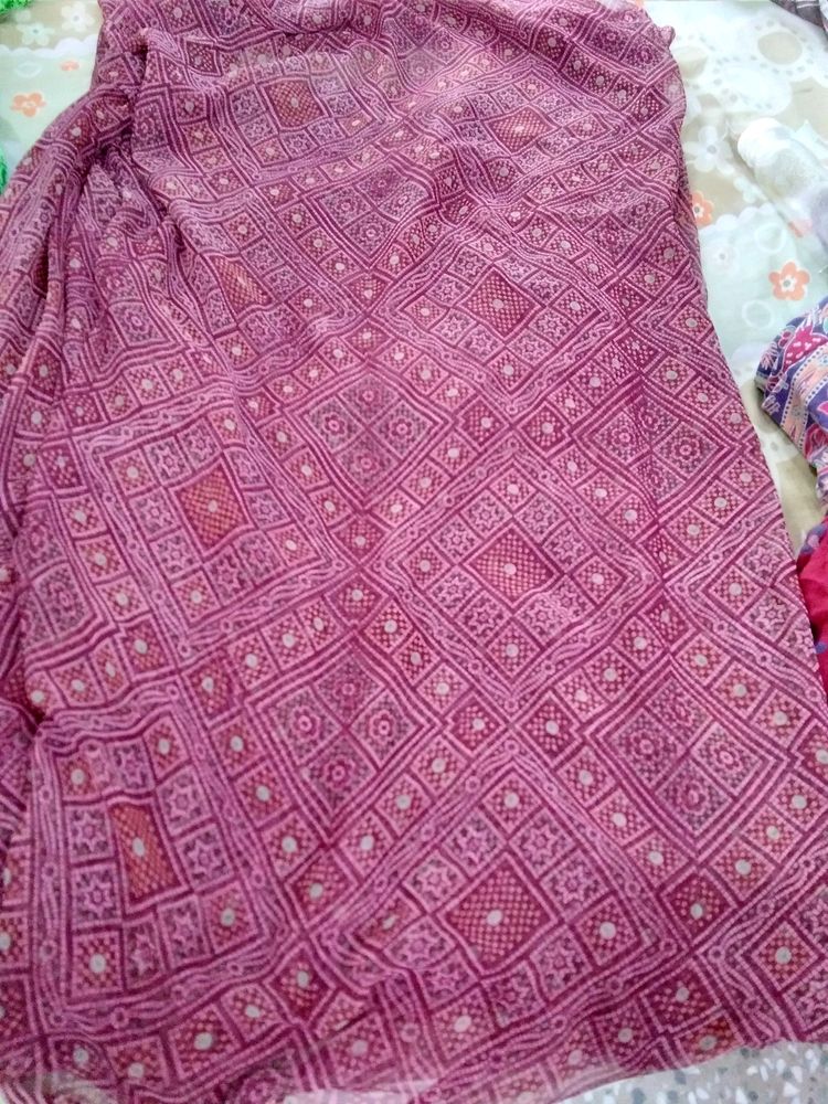 New Not Used Bandhini Saree .rs 30 Off Shipping