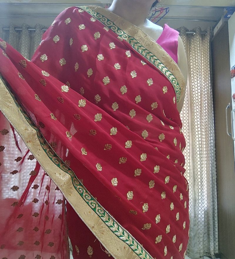 Red Saree