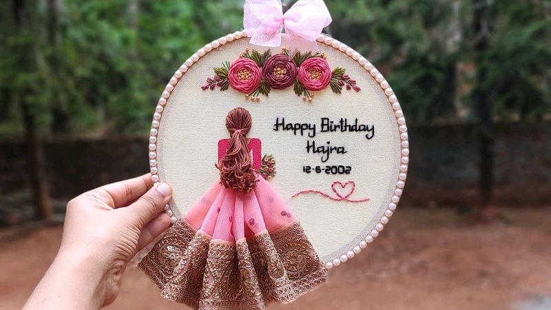 Birthday Hoop Embroidery 😍