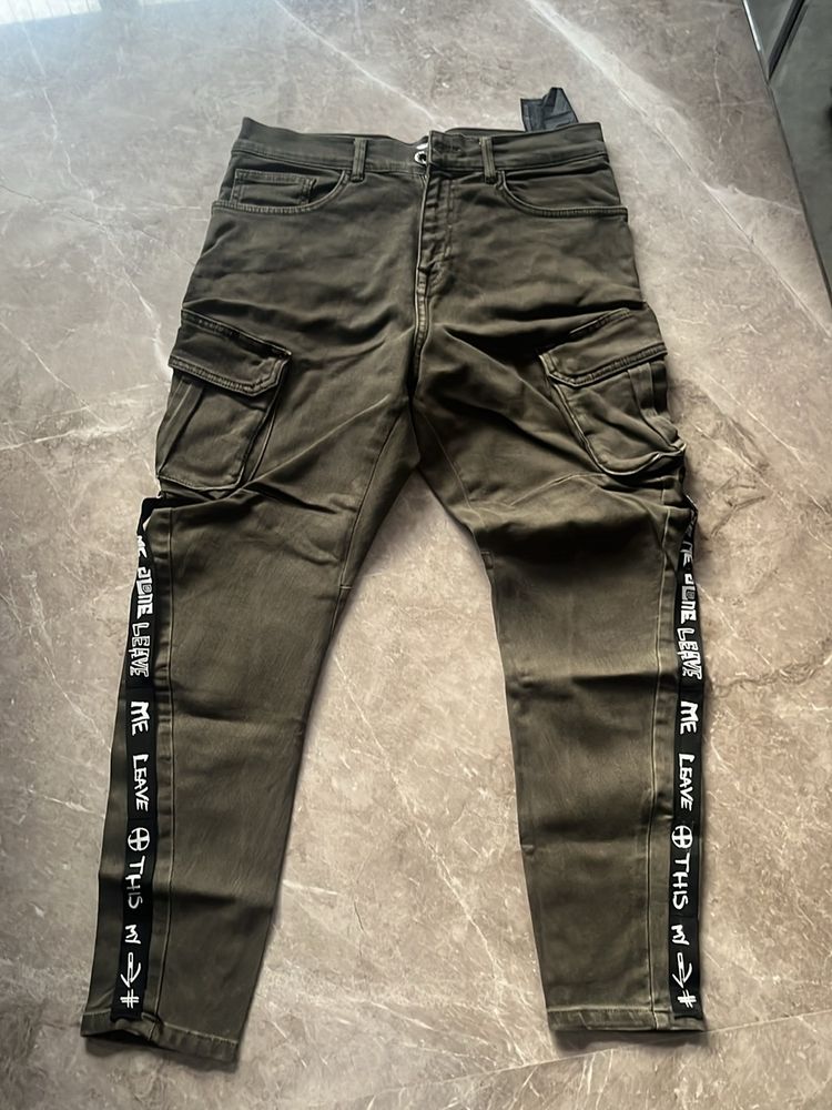 Men’s Denim Cargo Jeans