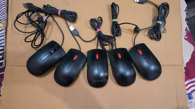 Combo Of 5 Mouse Dell Lenovo