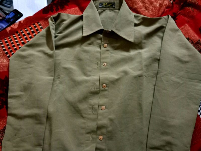 Khaki Colour Shirt For Women