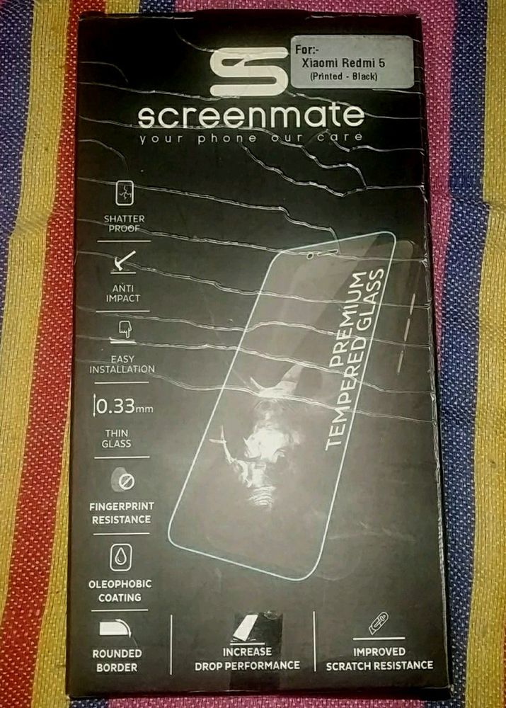 Only ₹50/- | SCREENMATE TEMPERED GLASS FOR REDMI 5