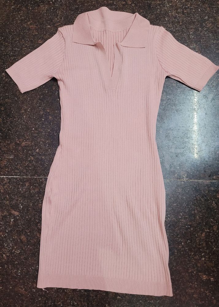 Bodycon Peach Color Dress