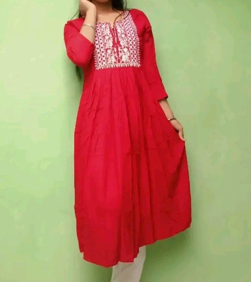 Like New Kurta Set In Maroon Colour