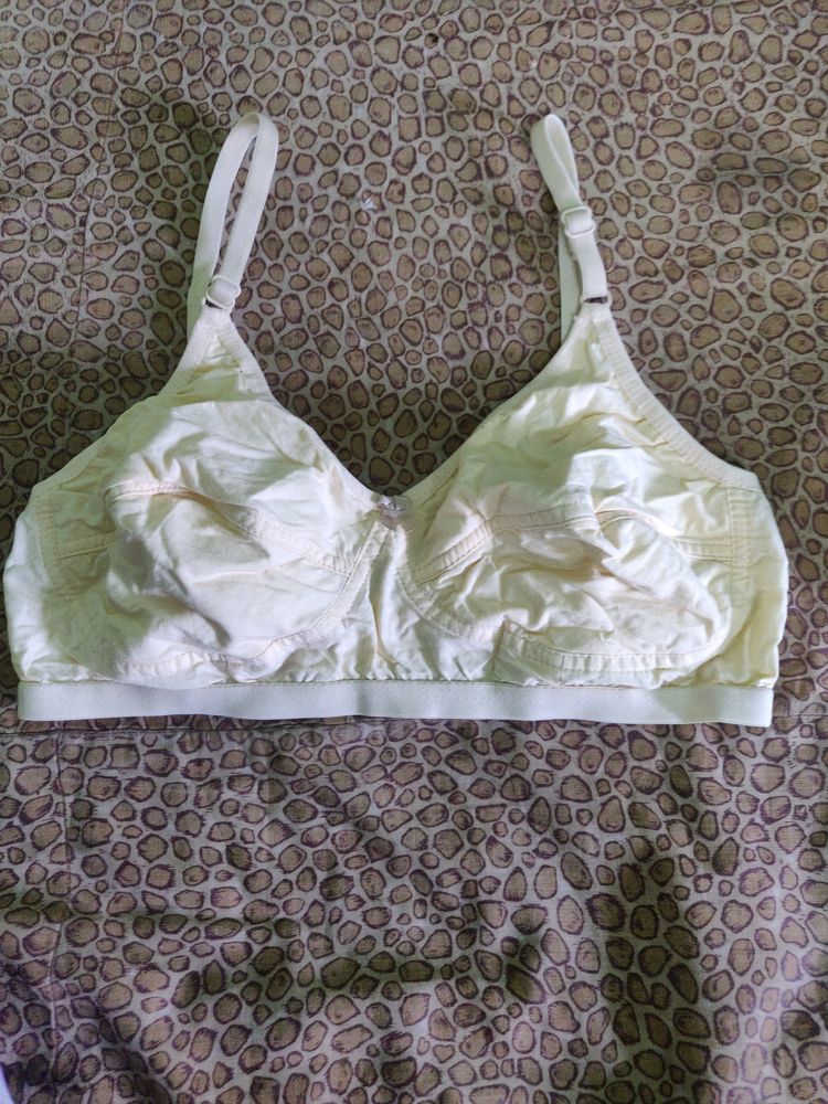 New Cream Colour Cotton Bra...Size 36