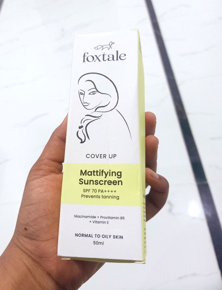 Foxtale❤️Mattifying Sunscreen With SPF 70❤️