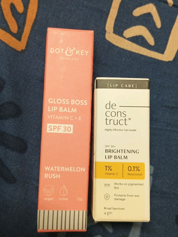 Lipbalm combo : Deconstruct SPF Dot&key gloss boss