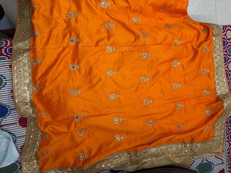 Dual Colour Heavy Saree