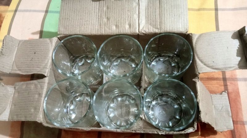 Glass Tumbler Set 6 Pcs