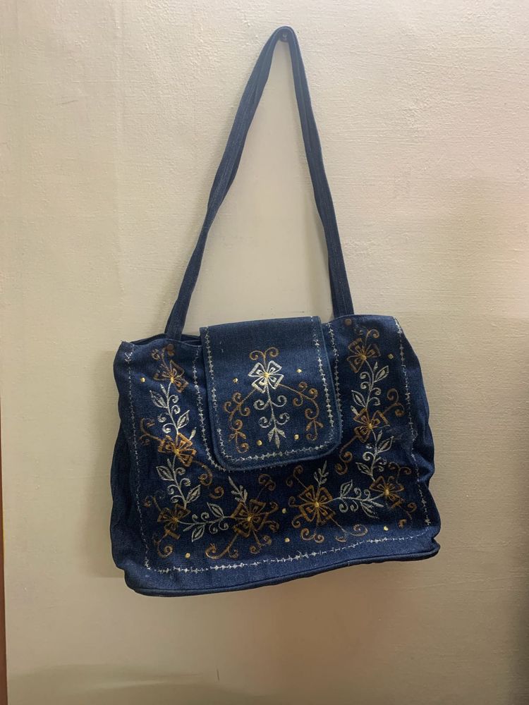 Denim Blue Tote Bag