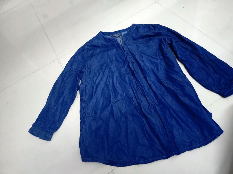 Dark Blue Colour Shirt Like For Girls