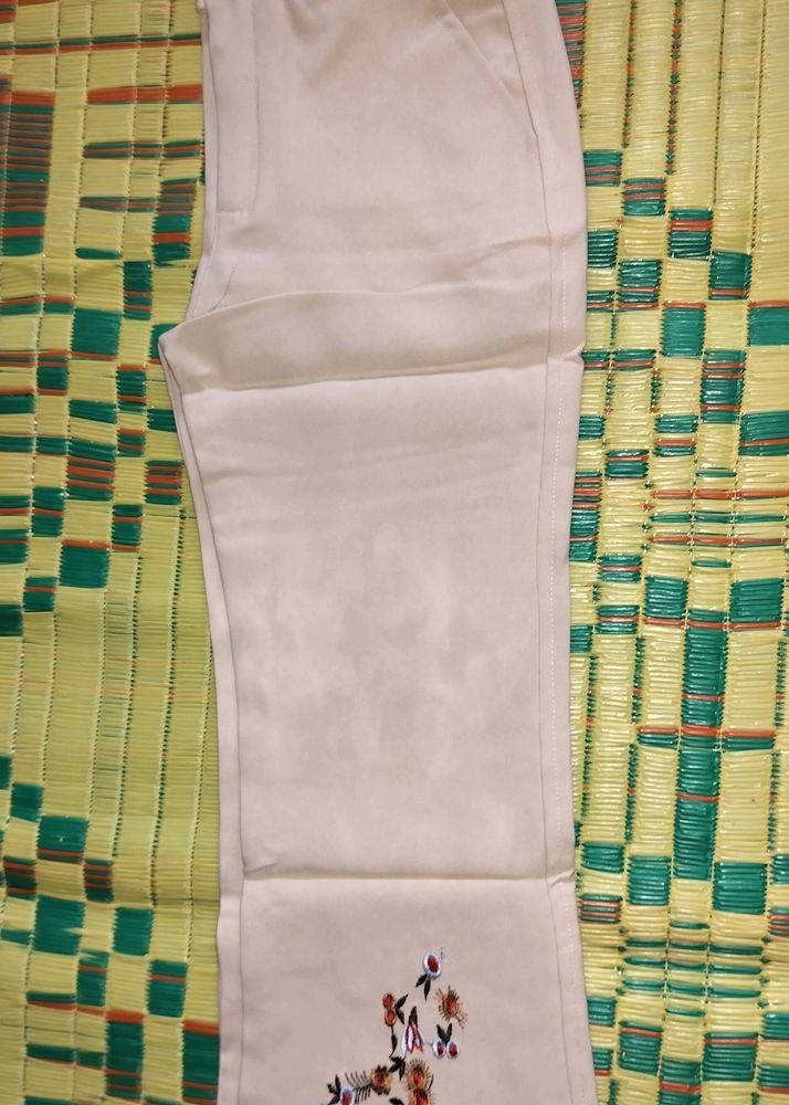 Mukul Cotton Pant With Light Golden Colour