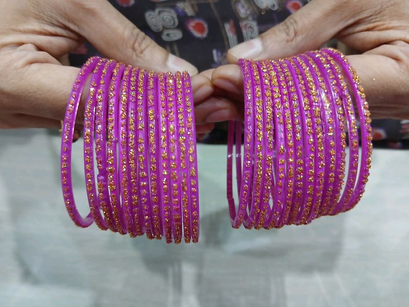 Pink Glass Bangle