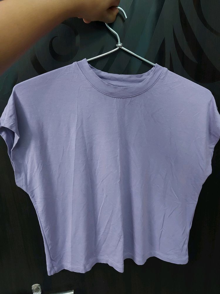 Purple Crop Tshirt