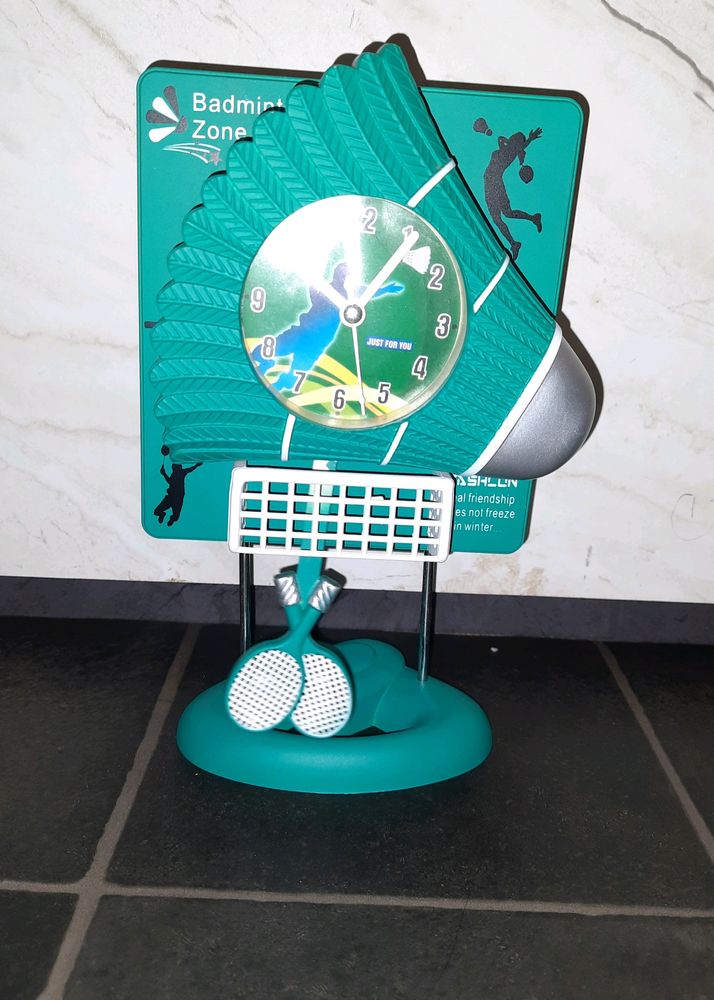 Badminton Table Clock ⏰️(39 Delhivery Charge Only)