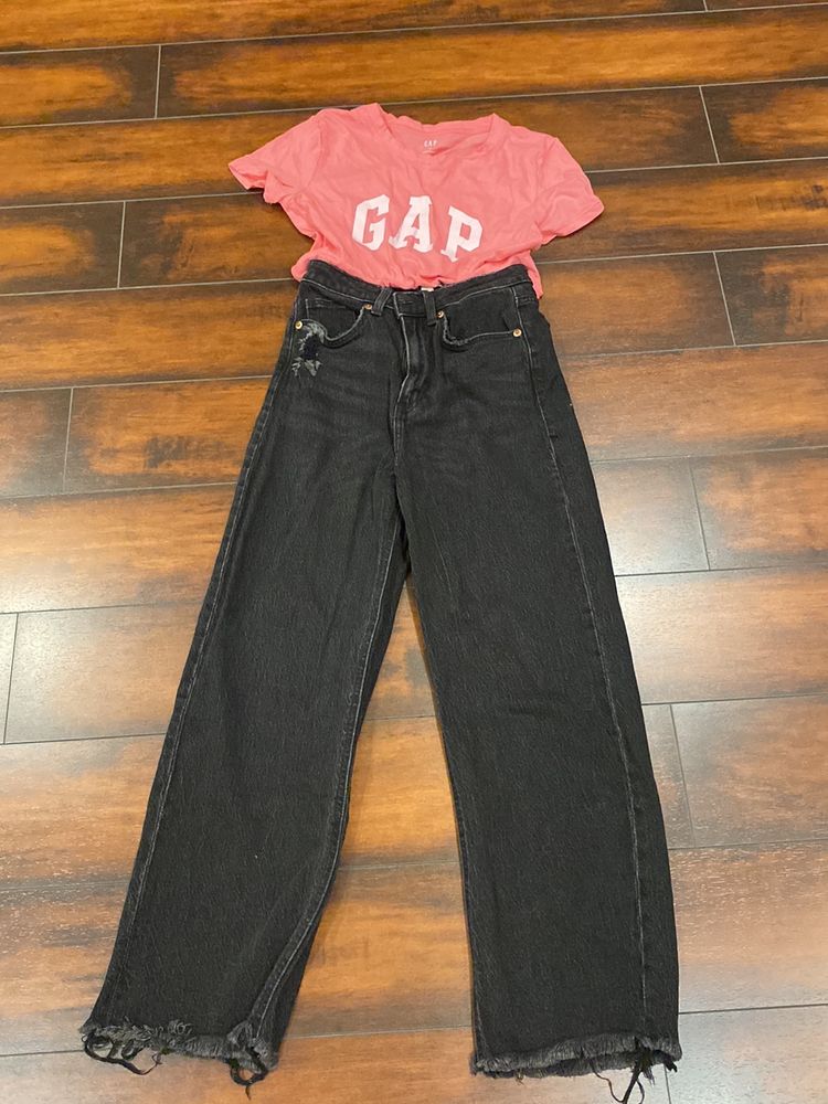 H&m Jeans 34 Size, Gap Top Small