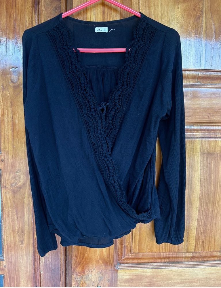 Hollister Cotton Wrap Top