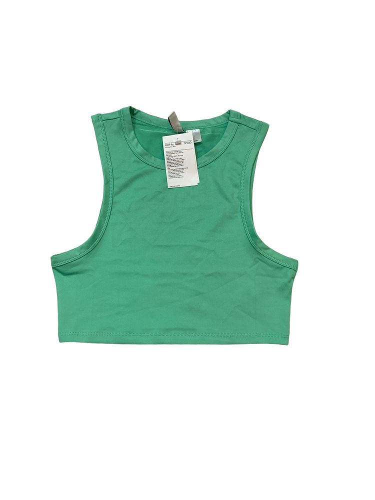 Cropped Vest Top With Tag