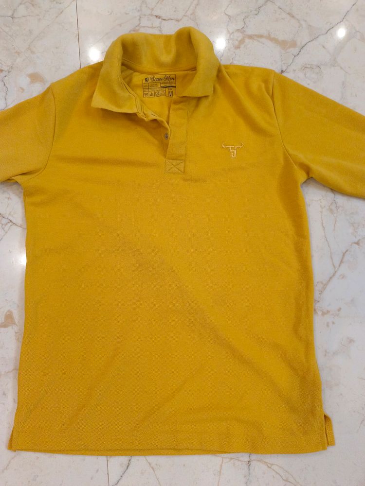 Mustard casual Boys Shirt