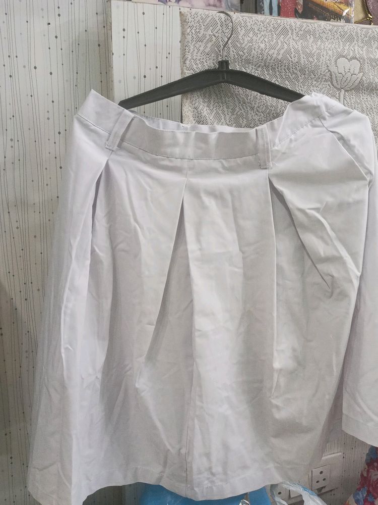 A White Skirt For School Uniform